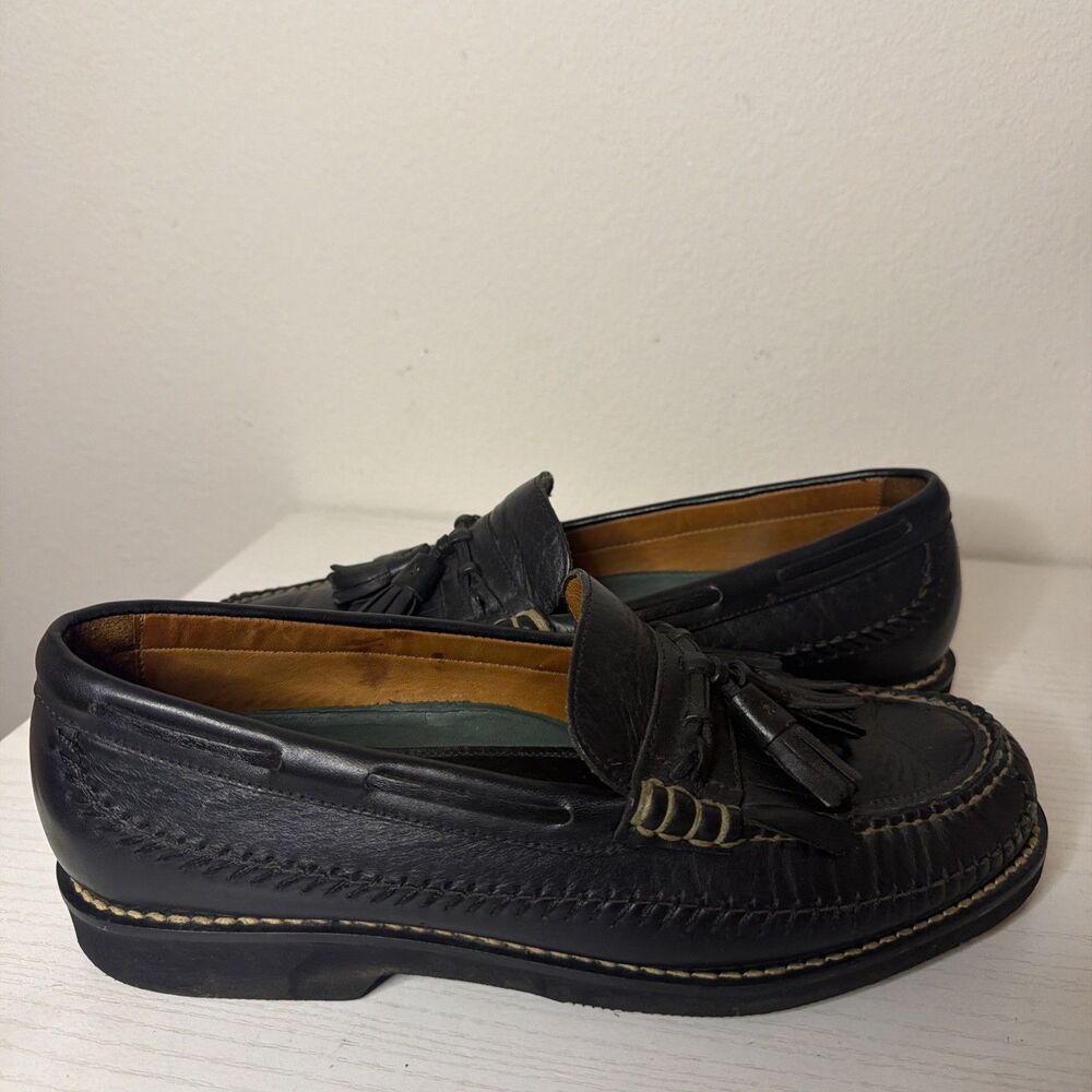H.S. Trask Bozeman Montana Tassel Kiltie Loafers Mens 9.5 M Vibram Gumlite